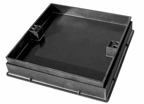 Square Concrete Filled Cast Iron Manhole Cover Recessed Cement Manhole Cover