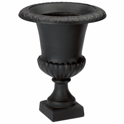 Lawn Ornamental Iron Parts Antique Cast Iron Garden Urns European Style Powder Coated