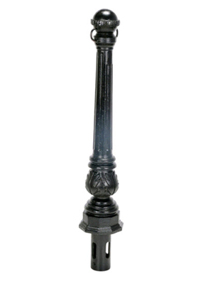 Custom Sand Casting Ductile Iron Bollards Safety Road Bollard Black Color