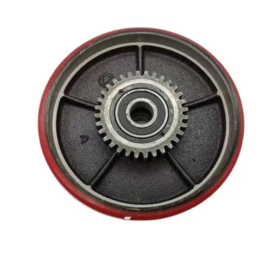 Heavy Duty Solid Cast Iron Forklift Caster Wheels / Rollers