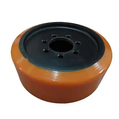 Heavy Duty Solid Cast Iron Forklift Caster Wheels / Rollers