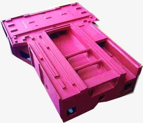 High Density Heavy Casting Grades Cast Iron Milling Machine Tool Bed / Lathe Bed