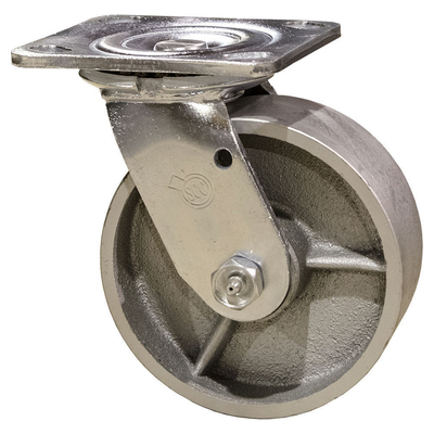 Grey Iron Casting Swivel Caster Wheels Heavy Duty / Semi Steel Cast Iron Caster Wheels