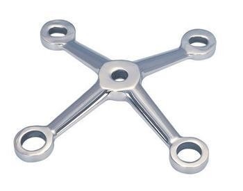 4 Arms Stainless Steel Casting Glass Spider Fittings Curtain Wall Fittings Polish / Satin