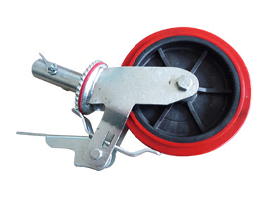 Scaffolding Swivel Casters Cast Iron Rim Wheel for Adjustable Screw Jack Base