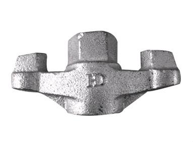 Cast Iron Steel Scaffolding Accessories Wing Nut Anchor Nut For Tie Rod / Anchor Plate