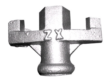 Cast Iron Steel Scaffolding Accessories Wing Nut Anchor Nut For Tie Rod / Anchor Plate