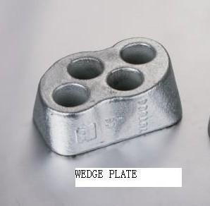 Prestressed Concrete Strands Steel Investment Casting Anchor Head Anchor Plate