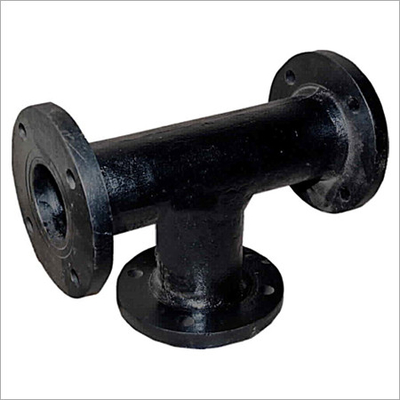 Iron Sand Casting Cast Iron Pipe Fittings 90 Degree Flange Bullhead Tee Equal Tee