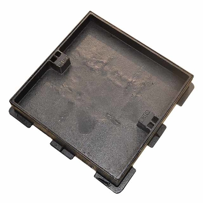 Square Concrete Filled Cast Iron Manhole Cover Recessed Cement Manhole Cover