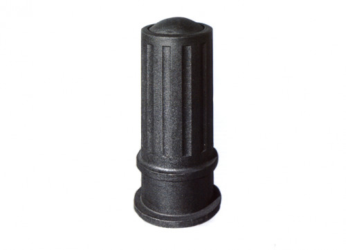 Durable Cylindrical Cast Iron Bollards Roadway Safety Security Bollard Sand Casting