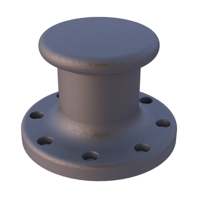 Ship Mooring Ductile Cast Iron Bollards Single Bitt Deck Bollard Legacy Type
