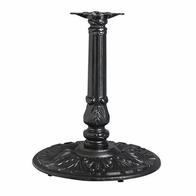 Black Ornamental Iron Parts Table Base Solid Cast Iron Table Legs 720mm Height