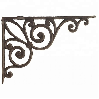 Metal Ornamental Iron Parts Cast Iron Anchor Bracket Wall Shelf Bracket
