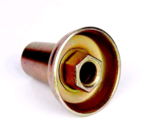 Construction Formwork Accessories / Steel Cone Cast Zinc Plated Surface