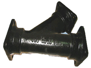 Black Cast Iron Pipe Fittings AWWA C153 MJ×MJ 45 Degree Wyes SGS Approval