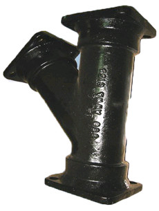 Black Cast Iron Pipe Fittings AWWA C153 MJ×MJ 45 Degree Wyes SGS Approval