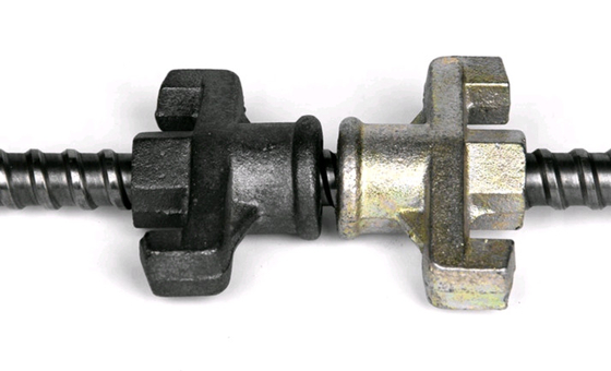 Cast Iron Scaffolding Parts / Two Wings Anchor Nut For Formwork Tie Rod