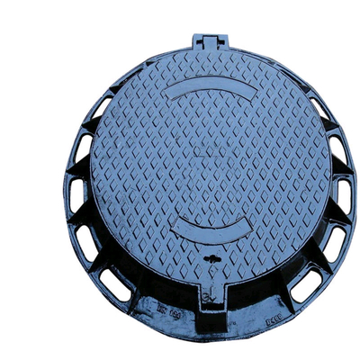 EN124 D400 Ductile Iron Manhole Cover / Sand Casting Round Manhole Covers