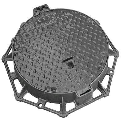 EN124 D400 Ductile Iron Manhole Cover / Sand Casting Round Manhole Covers