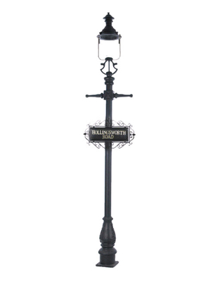 Garden Cast Iron Outdoor Lights Customized Color With ISO9001 Certificate