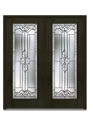 Double Swing Ornamental Iron Parts Exterior Iron Front Doors European Style