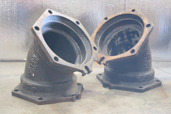 Ductile Iron Cast Iron Pipe Fittings C153 DI 350 PSI 45 Degree Elbow