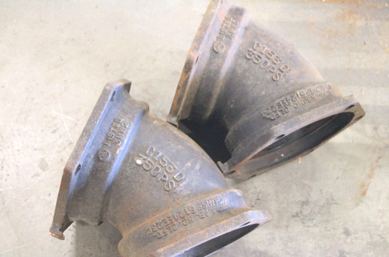Ductile Iron Cast Iron Pipe Fittings C153 DI 350 PSI 45 Degree Elbow