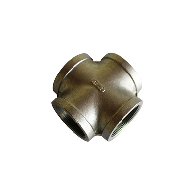 4 Way Cross Lost Wax Casting NPT Thread Stainless Steel Pipe Fittings