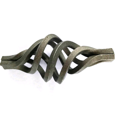 Handmade Steel Ornamental Railing Parts Wrought Iron Twist Baskets Custom Dimension