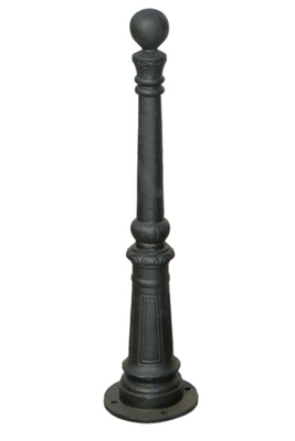Decorative Cast Iron Bollards Removable Street Bollard Painting Surface