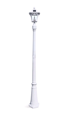 Square Garden Decoration Old Fashioned Lamp Post Dual Arm Painting Surface
